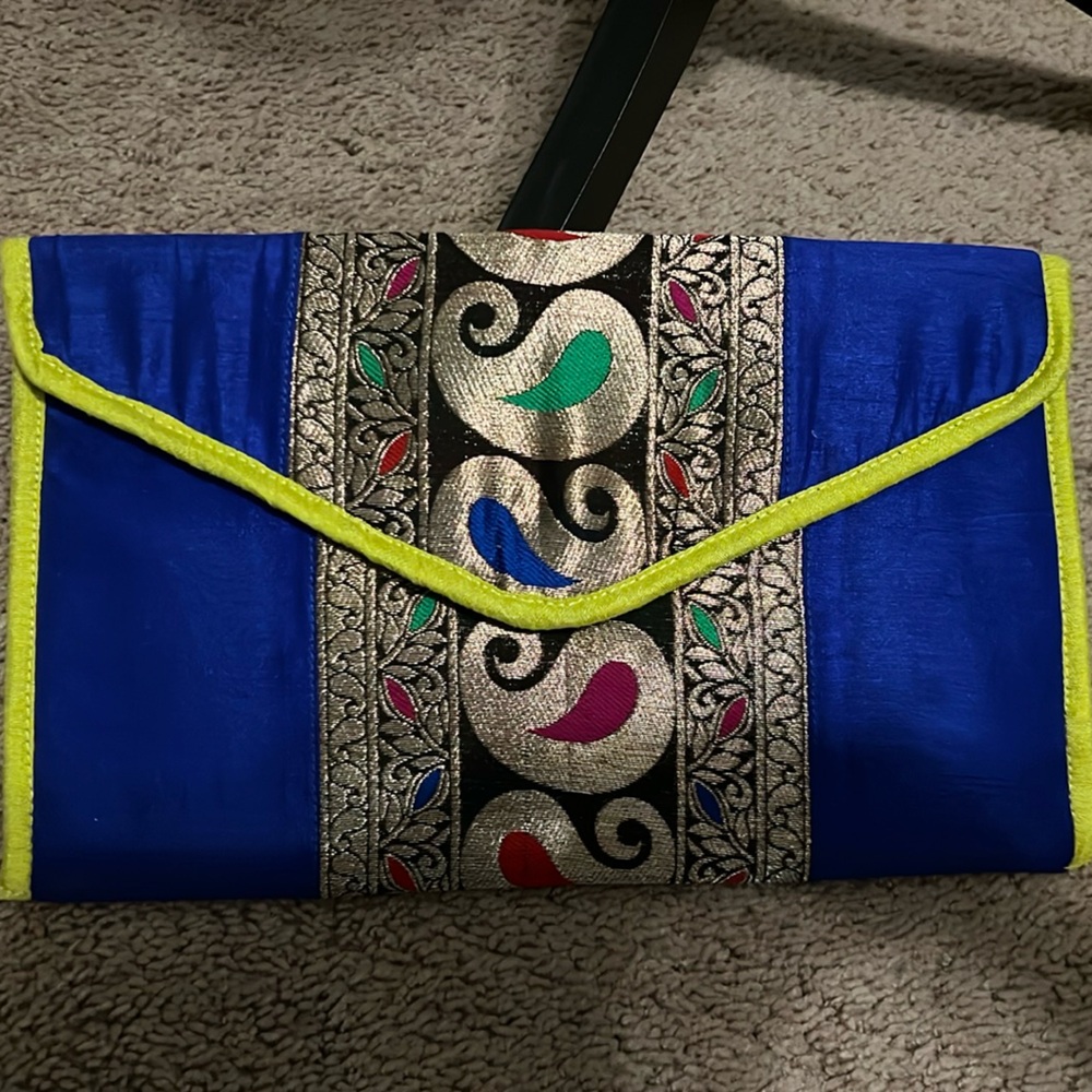 Women’s Multicolored Indian Style Clutch Purse